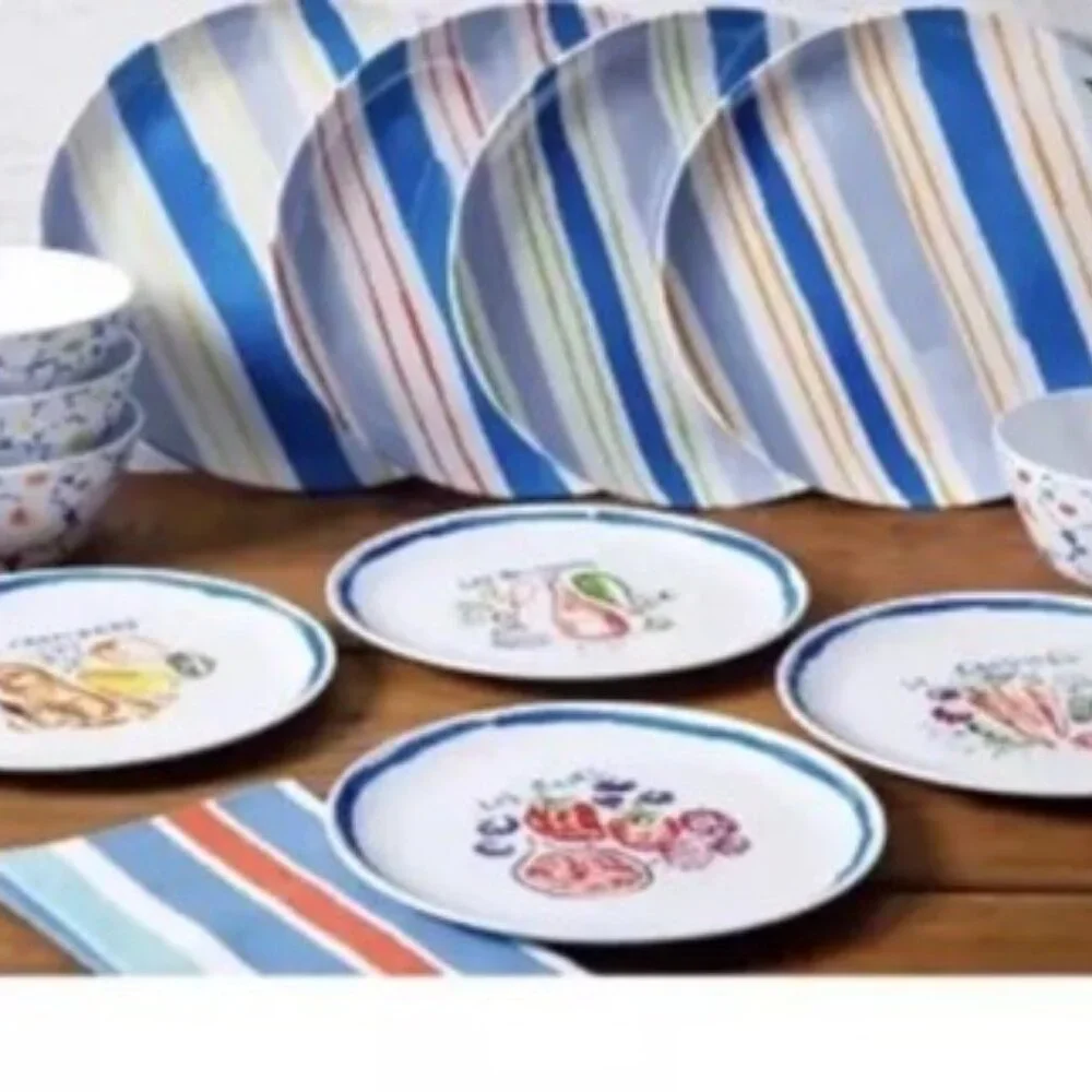 Sur La Table 100% Melamine Dinnerware 12 piece set
